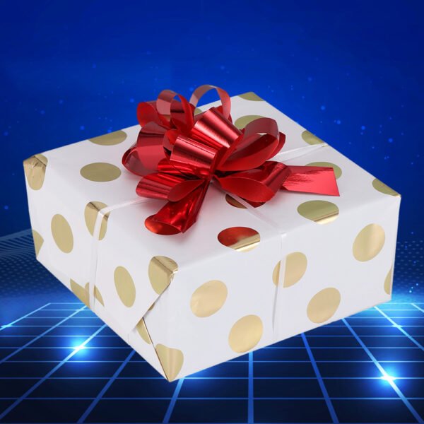 Golden Polka Dot Wrapping Paper