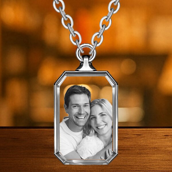 Necklace Rectangle 3D