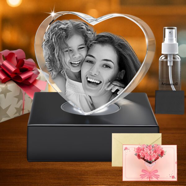 3D Crystal Heart Premium